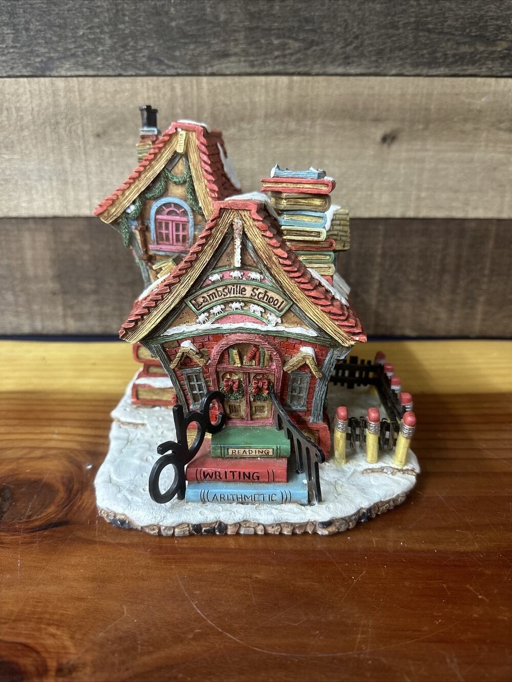 Department 56 Storybook Village Mary had a Little Lamb Lambsville School-flaws